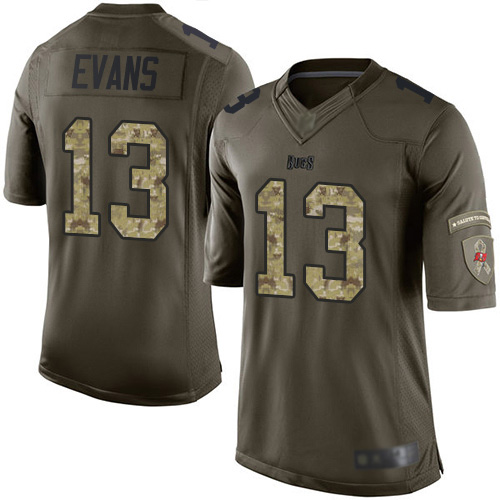 Official NFL Tampa Bay Buccaneers #13 Mike Evans Green Limited Jersey