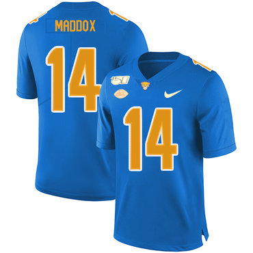 Men's None Blue 2024 away jersey Avonte Maddox #14 college football
