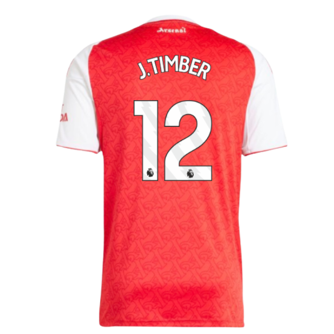 2025-2026 Arsenal Home Shirt (J.Timber 12)