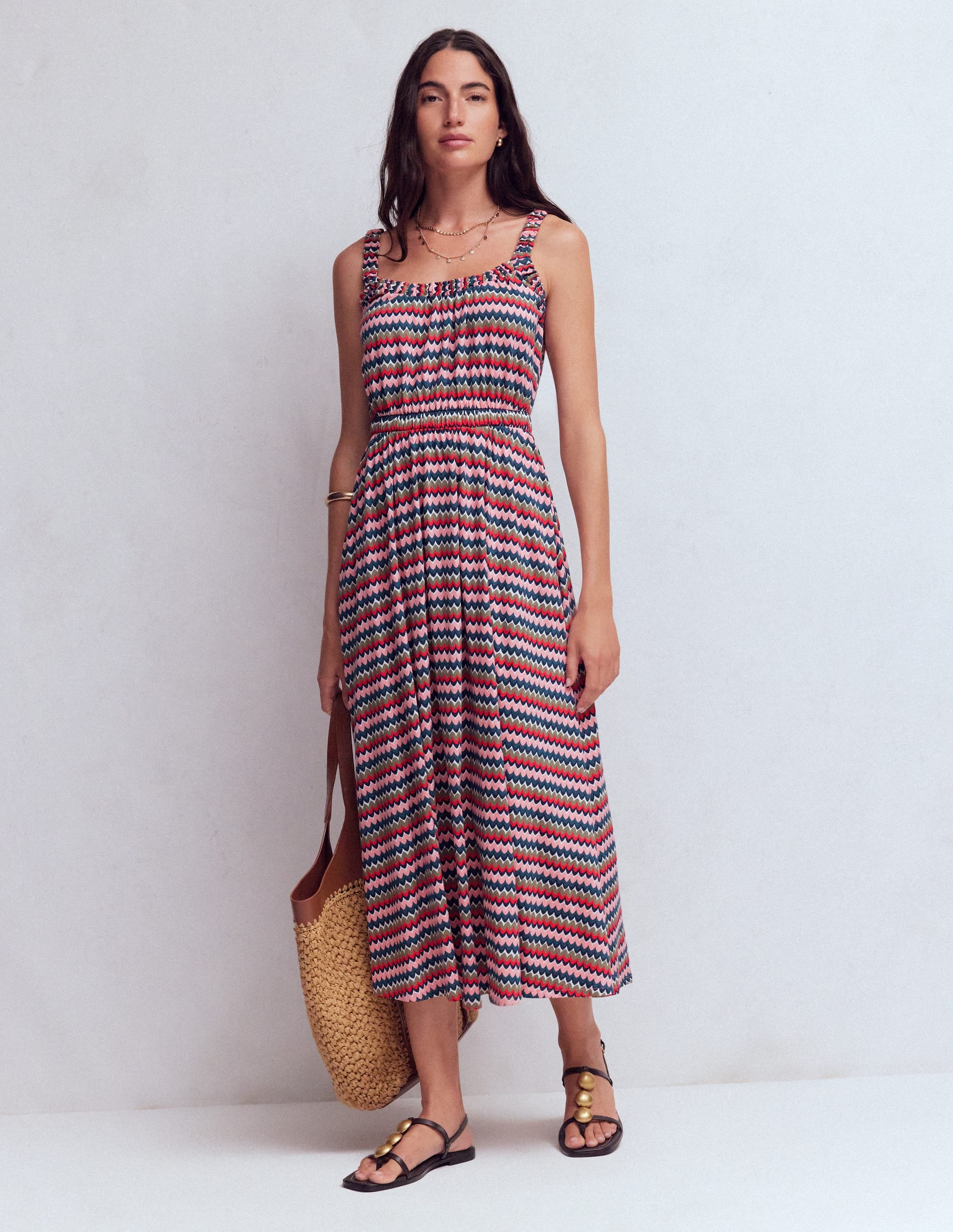 Scoop Neck Jersey Dress