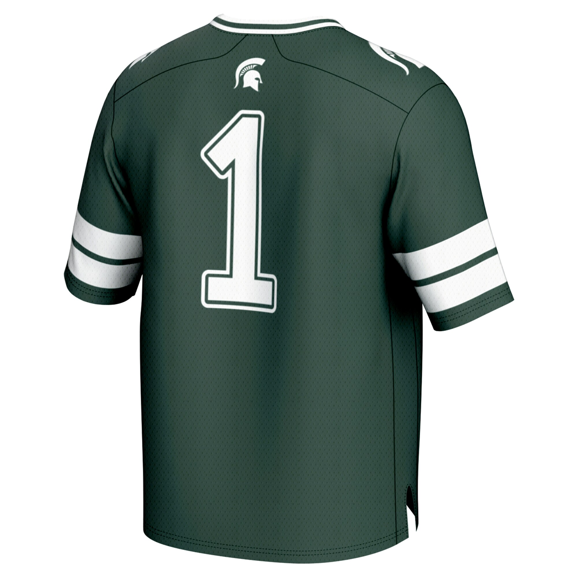 Youth #1 Green Michigan State Spartans Lightweight Collegiate Football Fashion Jersey