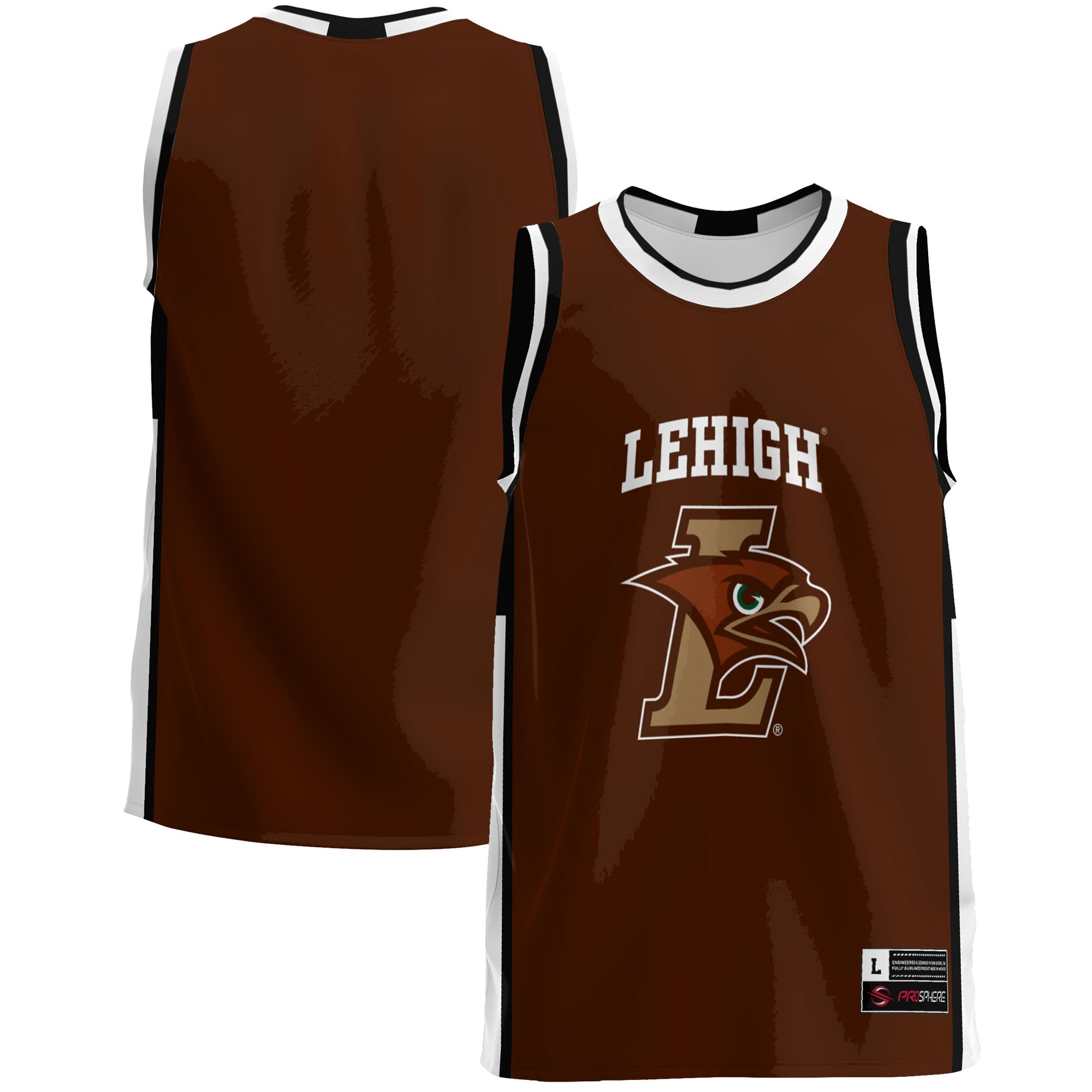 [NJP] Lehigh Mountain Hawks GameDay Greats Lightweight Basketball Jersey - Brown
