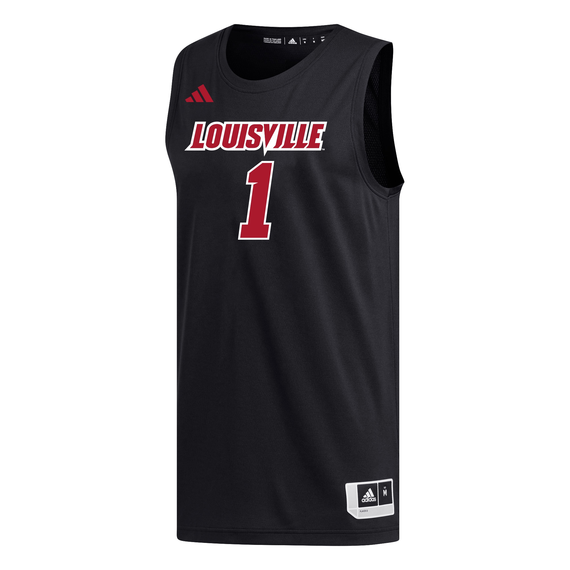 [DDG] Louisville Cardinals Replica Basketball Jersey - Black