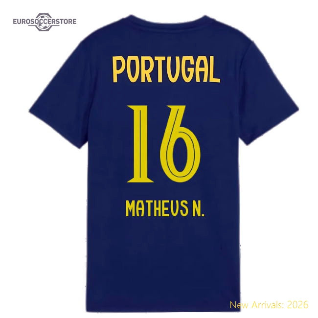 2025-2026 Portugal Casuals Tee (Persian Blue) - Kids (Matheus N. 16)
