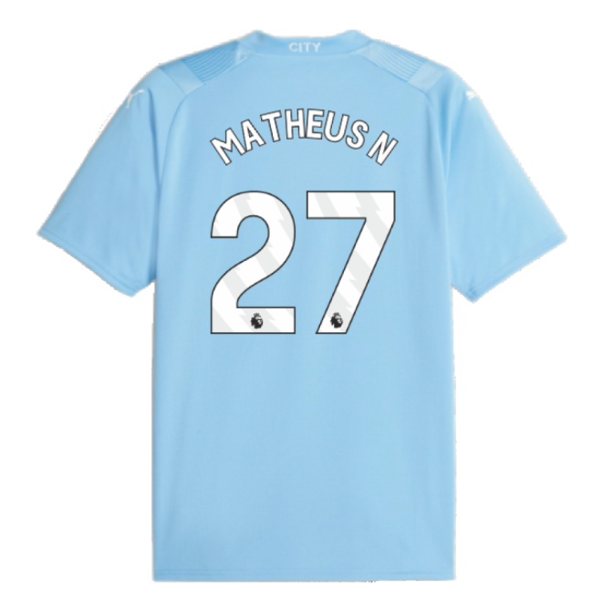 Elite Man City 2023-2024 Man City Home Shirt (Matheus N 27) (N 27)