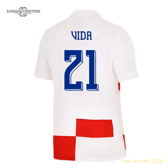Authentic Croatia 2024-2025 Home Jersey (cro) Athletic Sleek