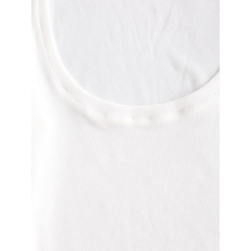 U Neck Ribbed Long Sleeve Top AW0840