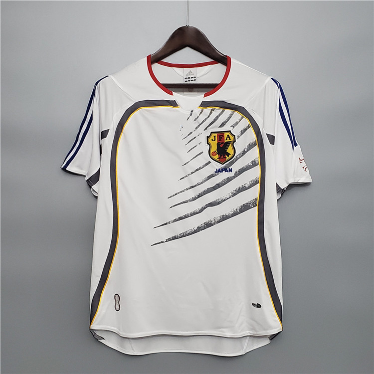 Advanced Fabric Japan 2006 Away White Retro Soccer Jersey Football