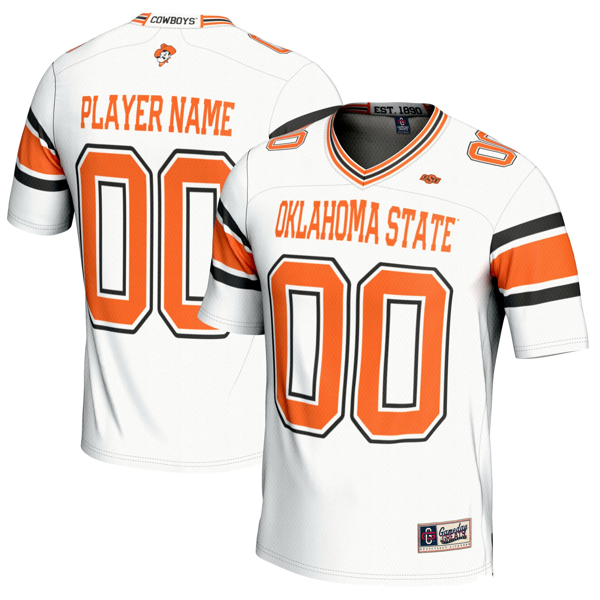 [NJP] Oklahoma State Cowboys GameDay Greats NIL Pick-A-Player Football Jersey - White