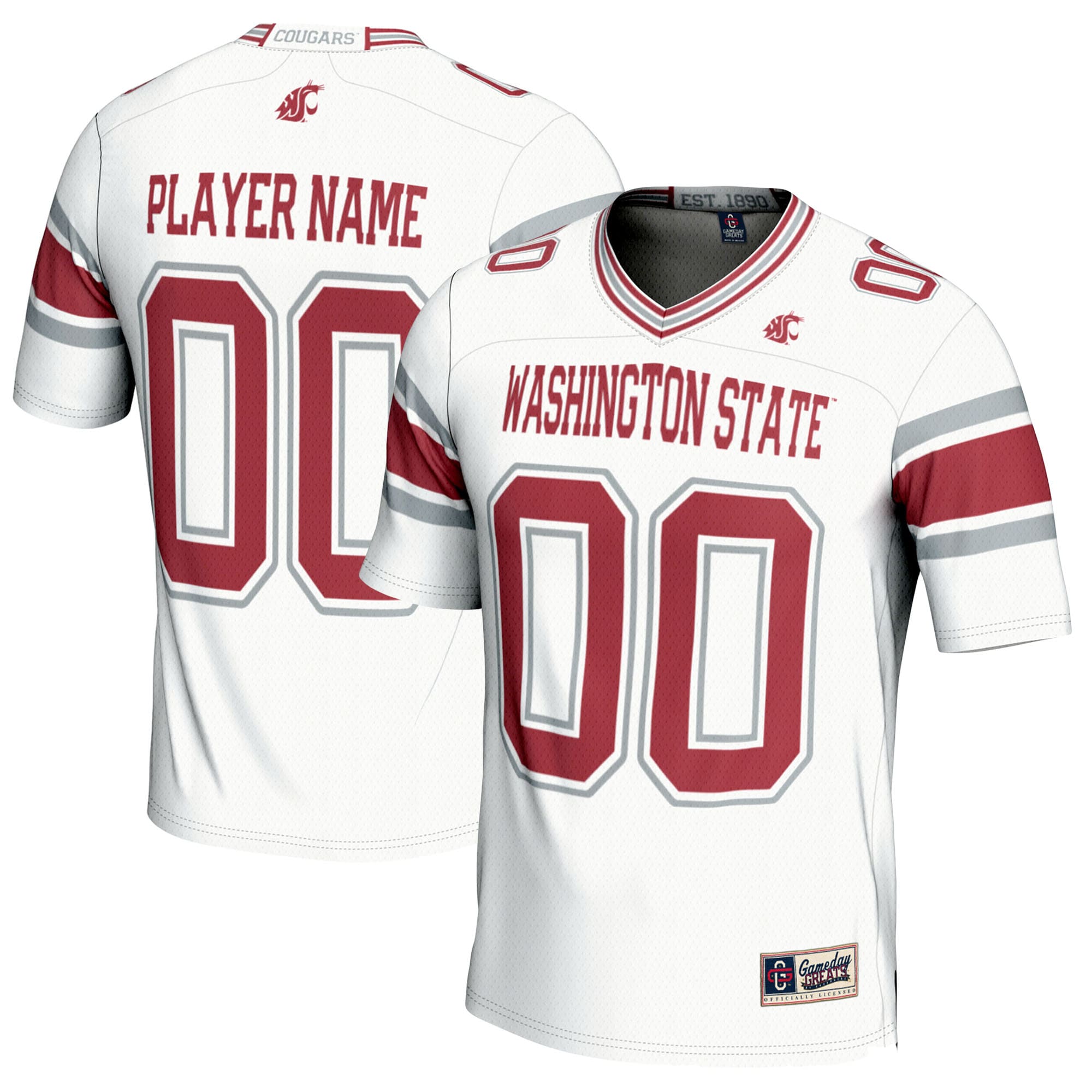 [NJP] Washington State Cougars GameDay Greats NIL Pick-A-Player Football Jersey - White