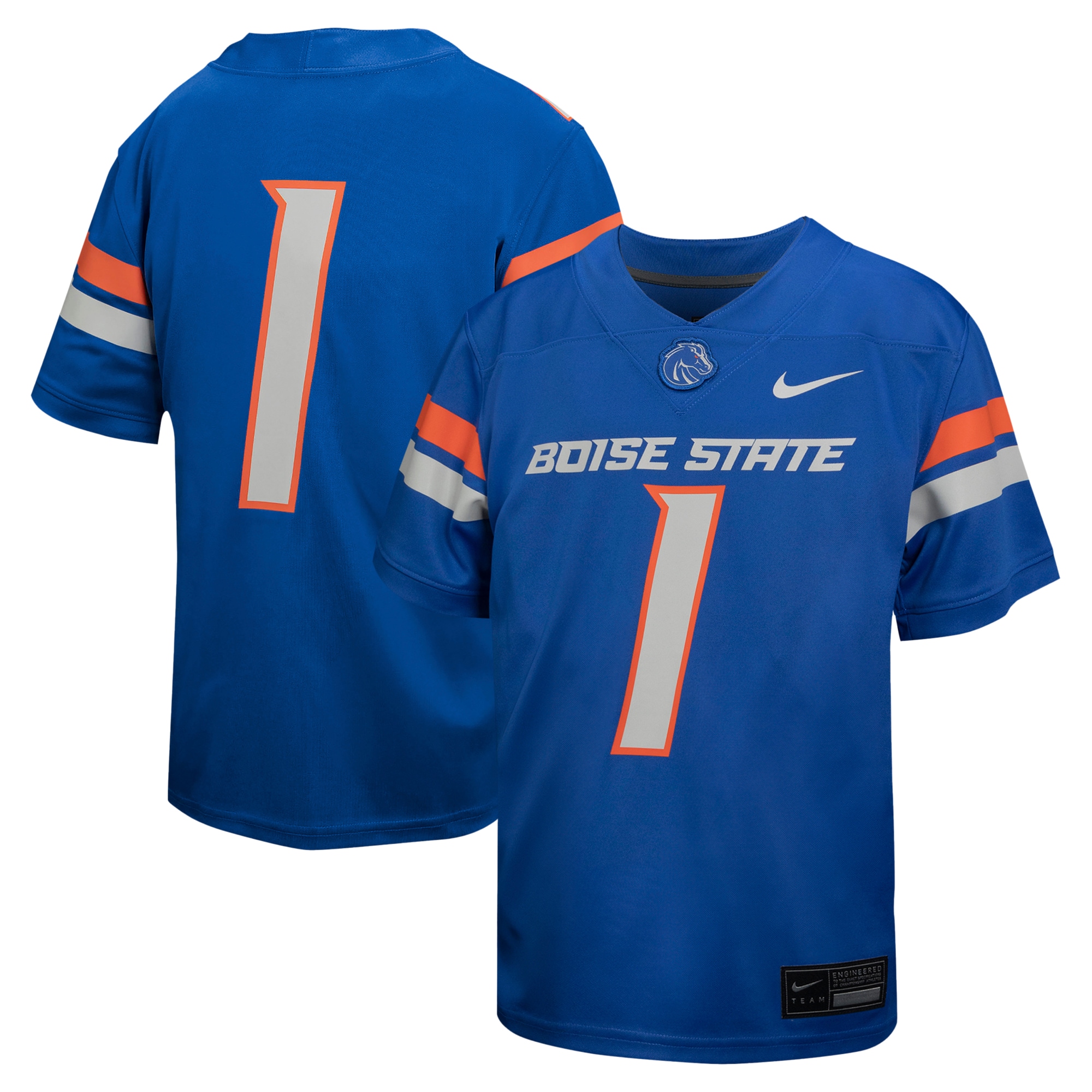 #1 Boise State Broncos Youth Untouchable 2026 Season Football Jersey - Royal