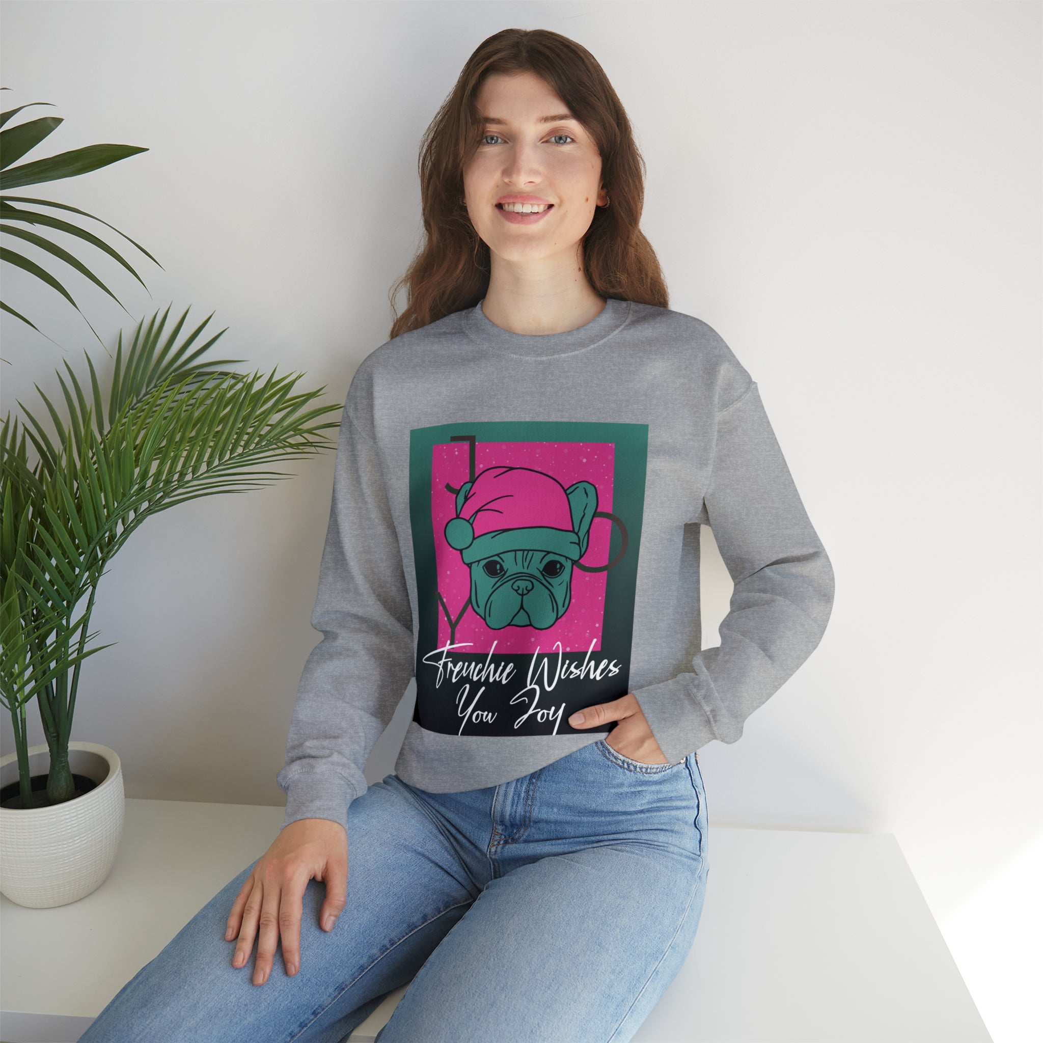 Everyday Frenchie Wish Sweater - Unisex Sweatshirt for Everyday Wear