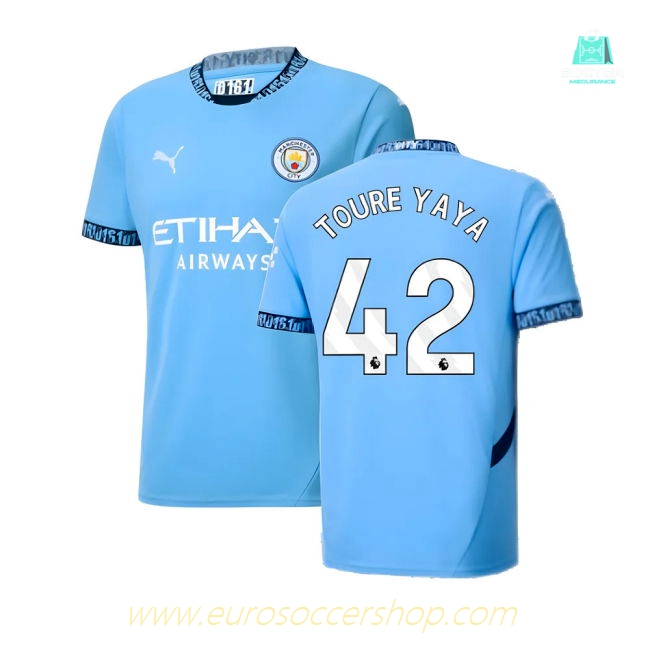 2024-2025 Man City Home Shirt (Toure Yaya 42)