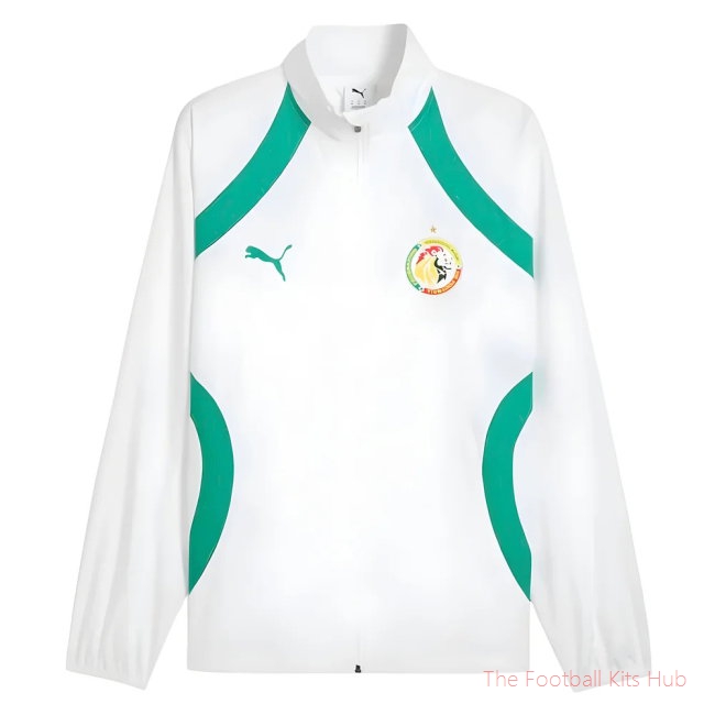 2024-2025 Senegal Prematch Woven Jacket (White)