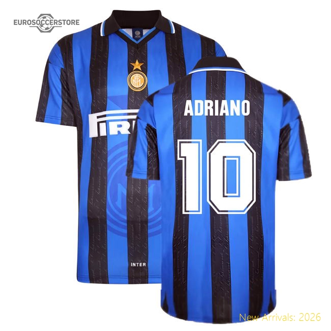 1998 Inter Milan Score Draw Home Shirt (adriano 10) - Premium Collection