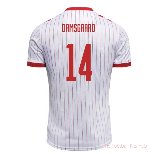 Replica Breathable Denmark 2026-2027 Away Shirt (Damsgaard 14)