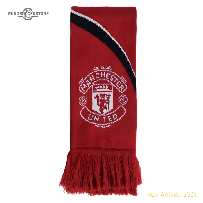 Premium 2025-2026 Man Utd Scarf (red) - Premium Quality Football