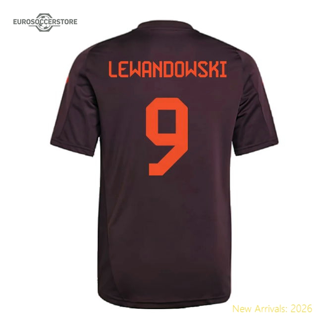 2024-2025 Football Team Kids Comfortable Lewandowski Jersey Dri-fit
