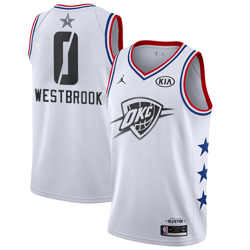 Thunder Russell Westbrook #0 Premium 2019 City NBA City Jersey White