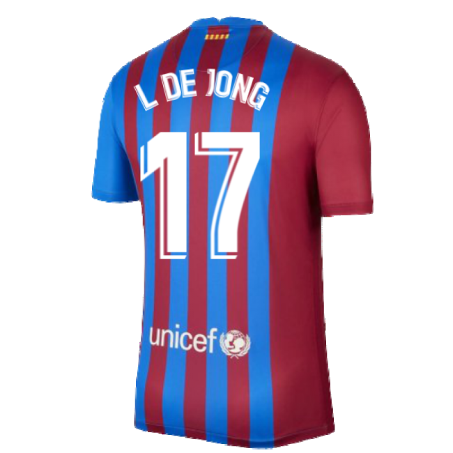 JONG 17 2021-2022 Barcelona Soccer Club Home Strip