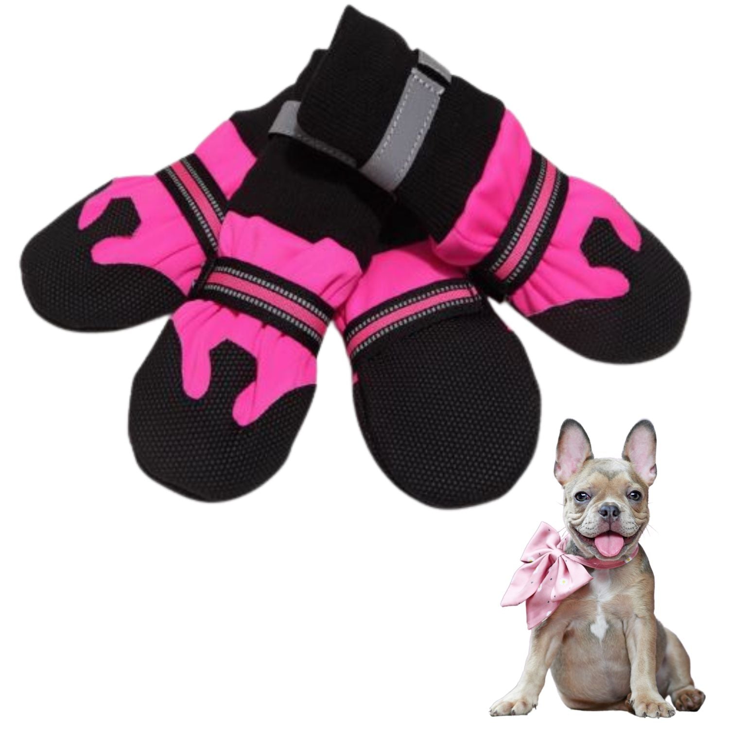 French Bulldog Pawluxe French Bulldog Waterproof Shoes – Soft Soled Pet