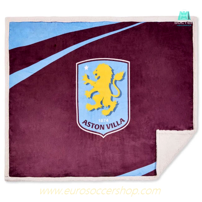 Aston Villa FC Sherpa Fleece Blanket
