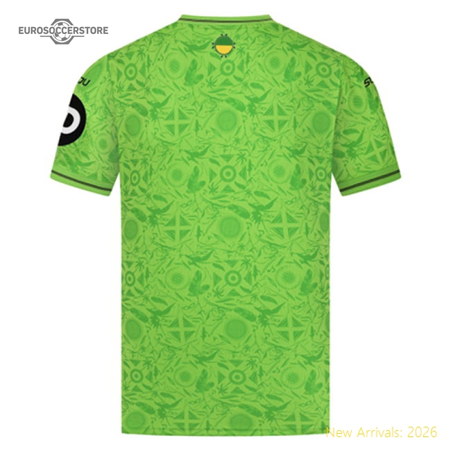 2025-2026 Wolves Goalkeeper Third Shirt Green Tottenham Fan Merchandise