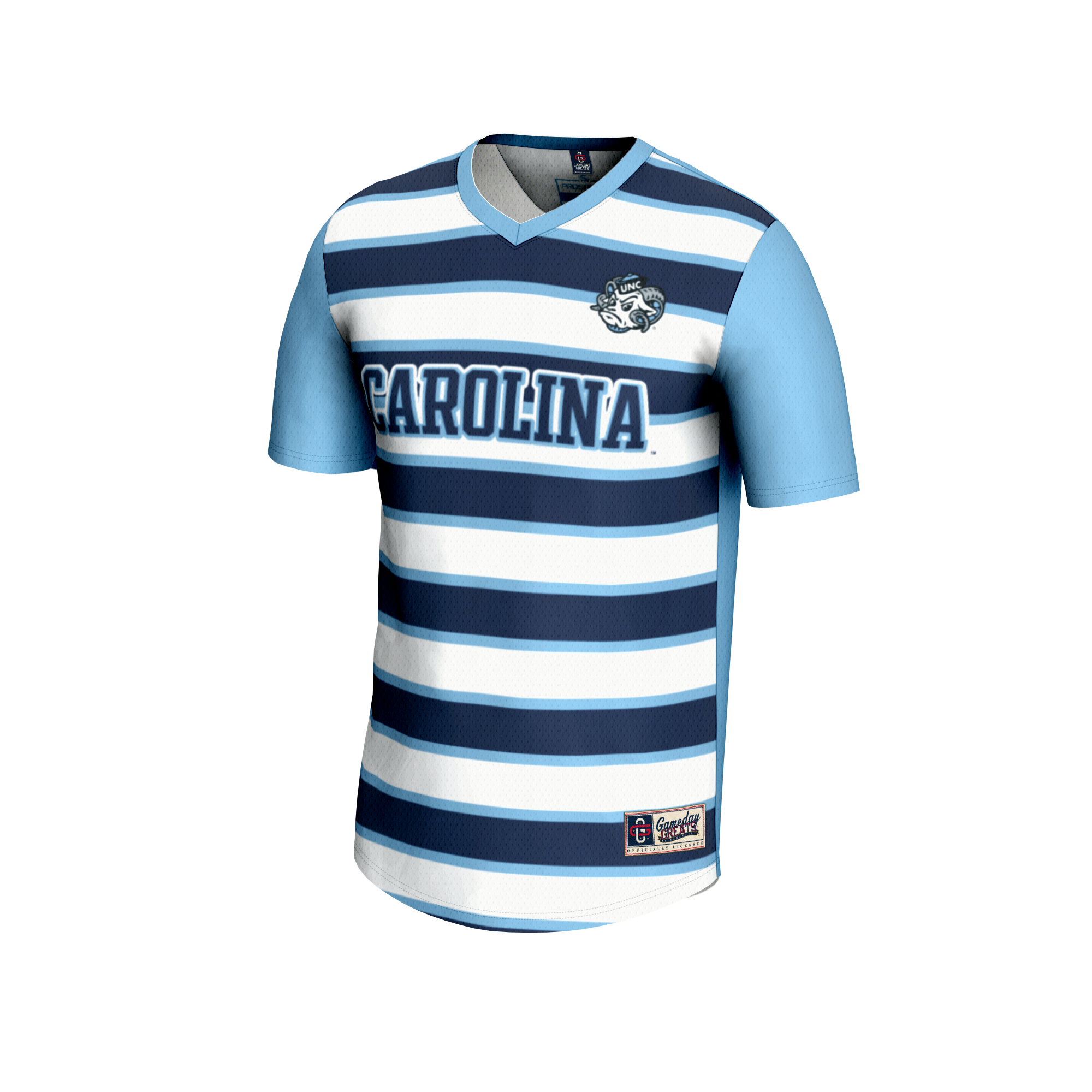 [DDG] North Carolina Tar Heels GameDay Greats Unisex Lightweight Soccer Fashion Jersey - Carolina Blue