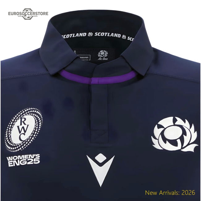 2025-2026 Scotland Home WRWC Poly Rugby Shirt (Womens)