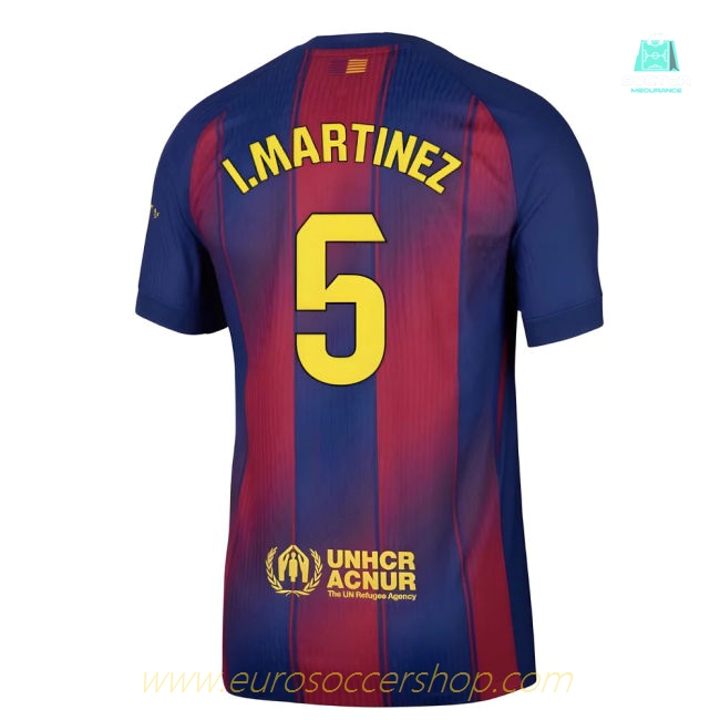 2025-2026 Barcelona Authentic Home Shirt (I.Martinez 5)