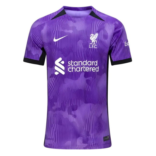 Liverpool Official Third Football Shirt 2023-20 Season L S Kids