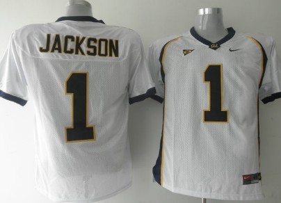 Men's None White 2024 high quality Jackson White #1 college football