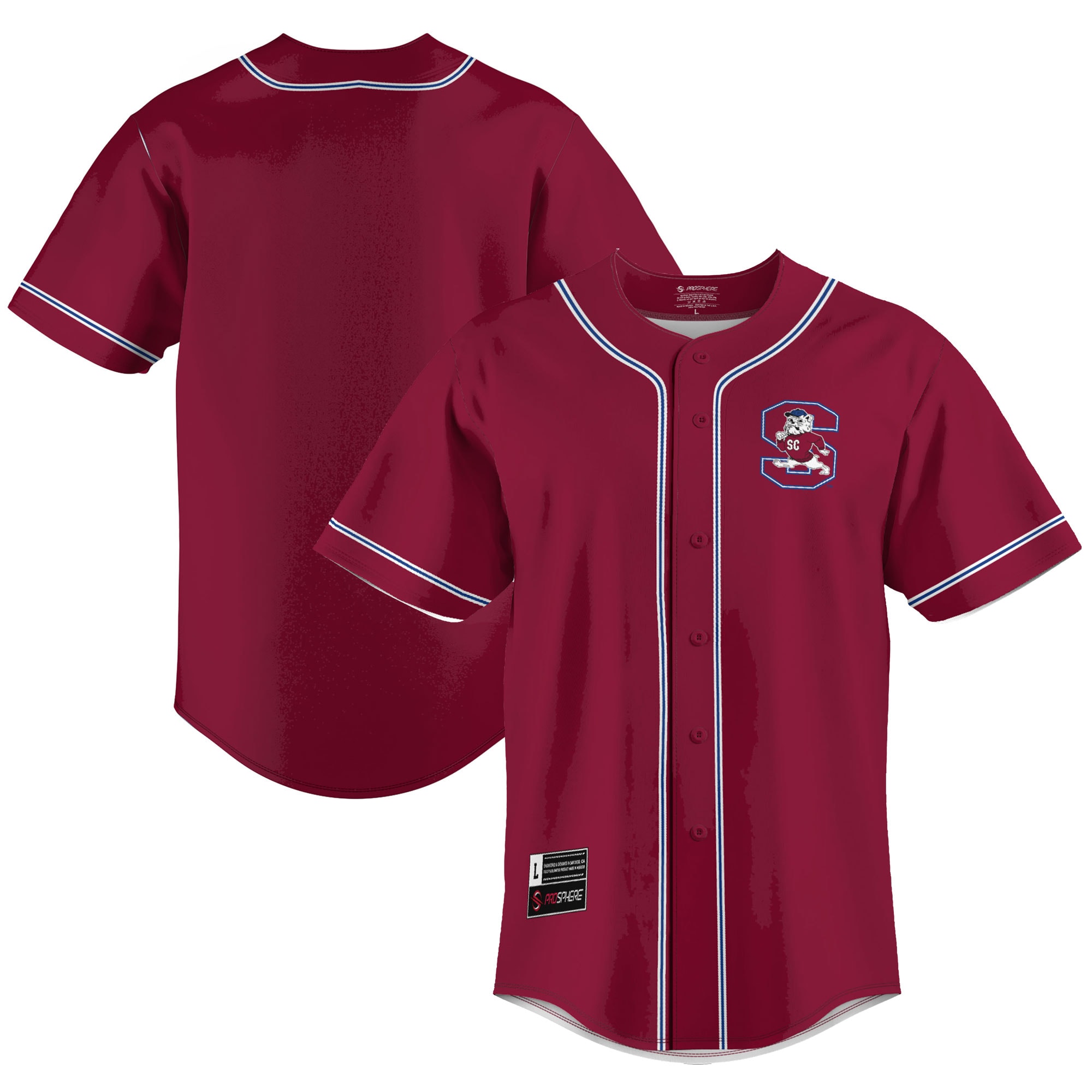 [NJP] South Carolina State Bulldogs GameDay Greats Lightweight Baseball Jersey - Blue