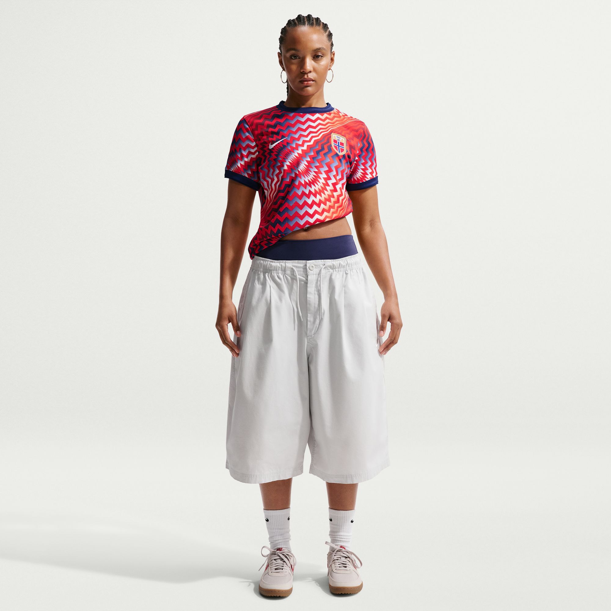 [JED] Norway National Team Women's 2026 Pre-Match Jersey Top - Red