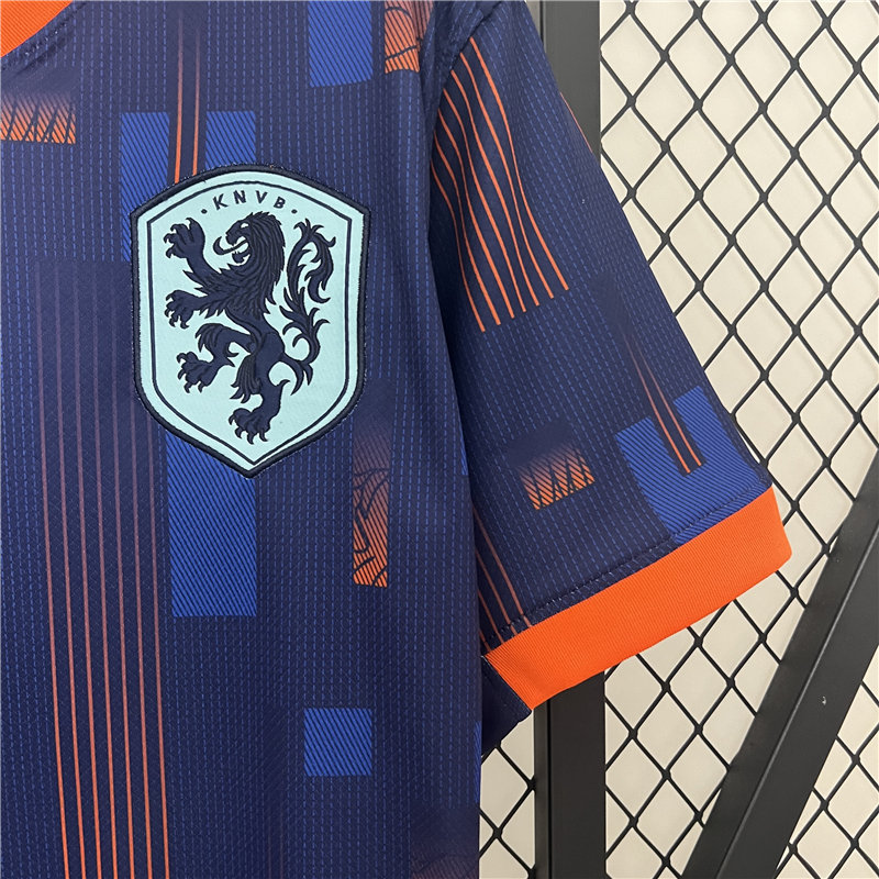 Professional Grade UEFA Euro 2024 Netherlands Soccer Shirt Away