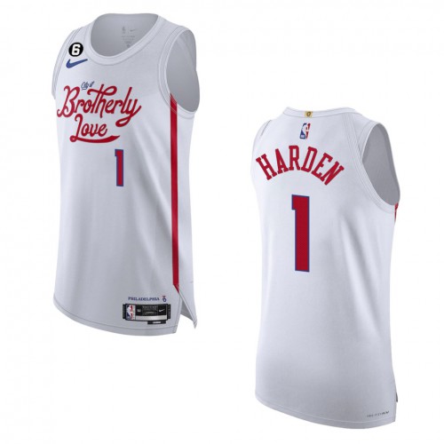 76ers White James Harden #1 Nike Jersey - Great Value NBA Fan Apparel