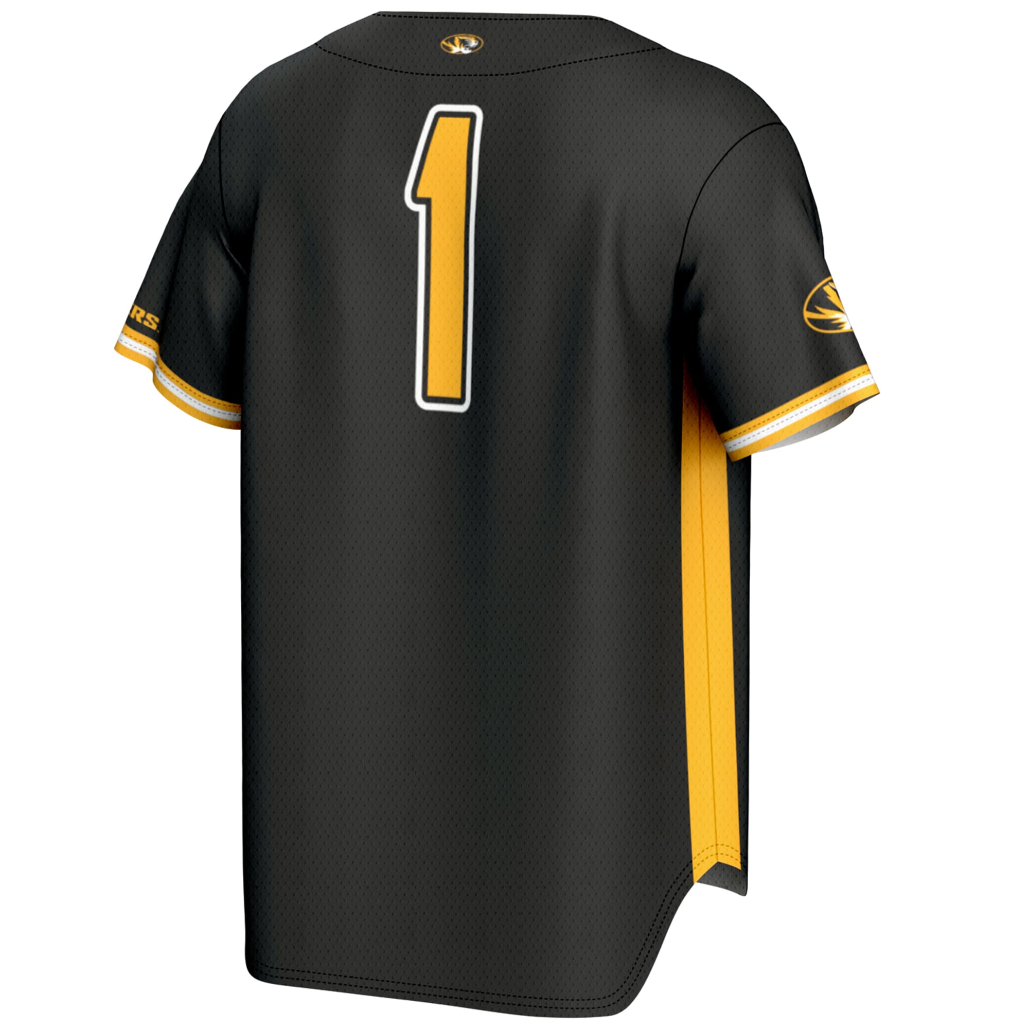 #1 Missouri Tigers GameDay Greats Lightweight Baseball Jersey - Black