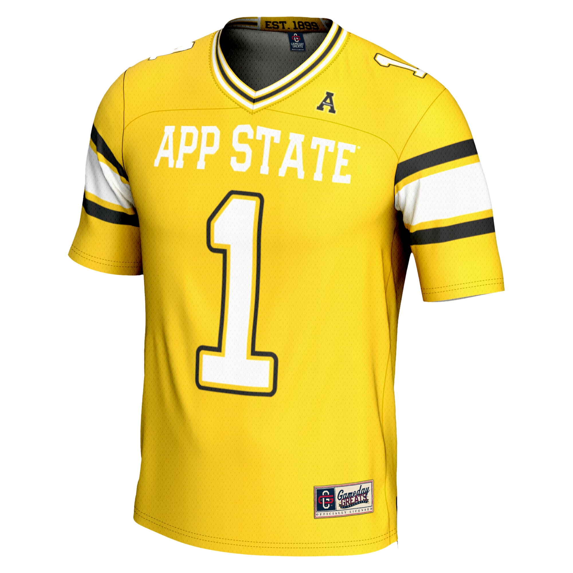 #1 Appalachian State Mountaineers GameDay Greats Youth Endzone 2026 Season Football Jersey - Gold