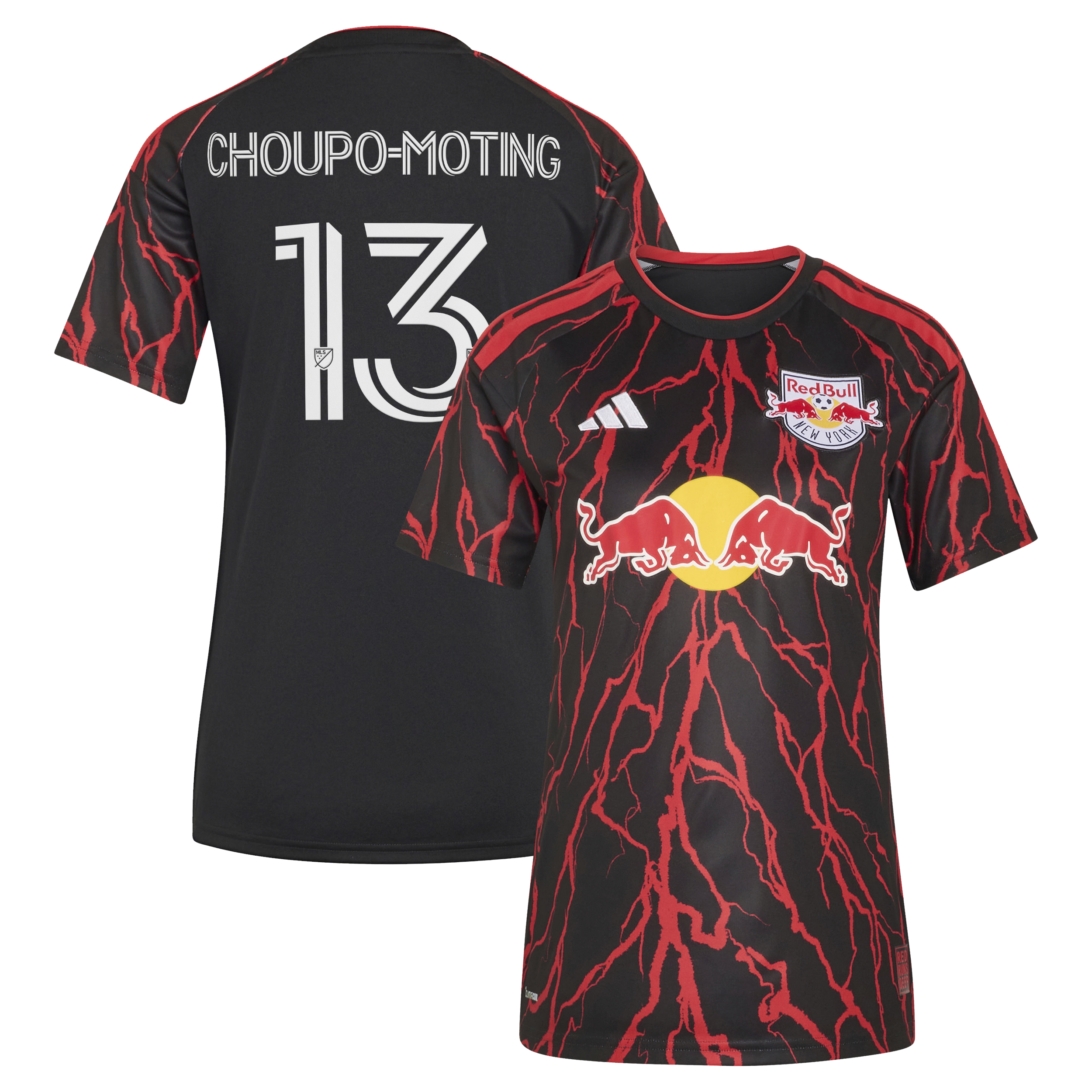 [JED] Youth Eric Maxim Choupo-Moting New York Red Bulls Women's 2026 The Rooted Kit Replica Jersey - Black