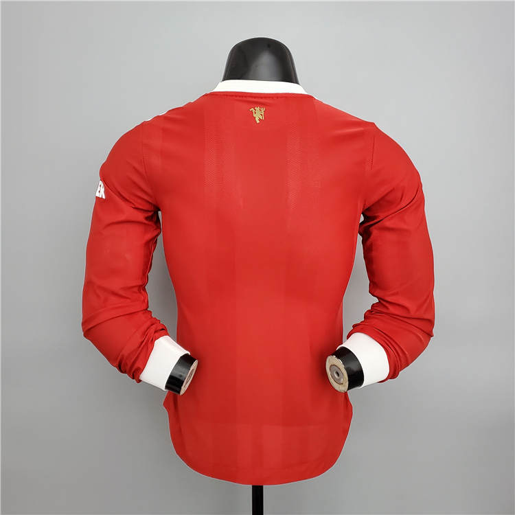 Official Man Utd Manchester United 21-22 Home Red Soccer Jersey