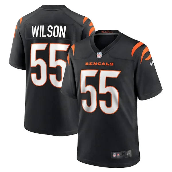 None Logan Wilson Game Jersey - Black | NFL Player Jersey | NFL Footba