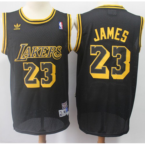 Black LeBron James #23 Lakers Jersey - Durable Fabric Game Day Wear