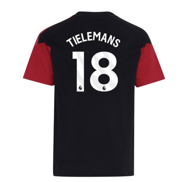 [HP] 2026-2027 Man Utd Tiro Training Tee (Black) - Kids (Tielemans 18)