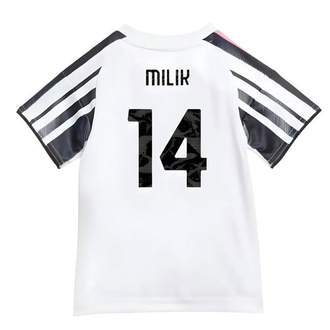 2025-2026 Juventus Baby Home High Quality Kit (Baby) (Milik 14)