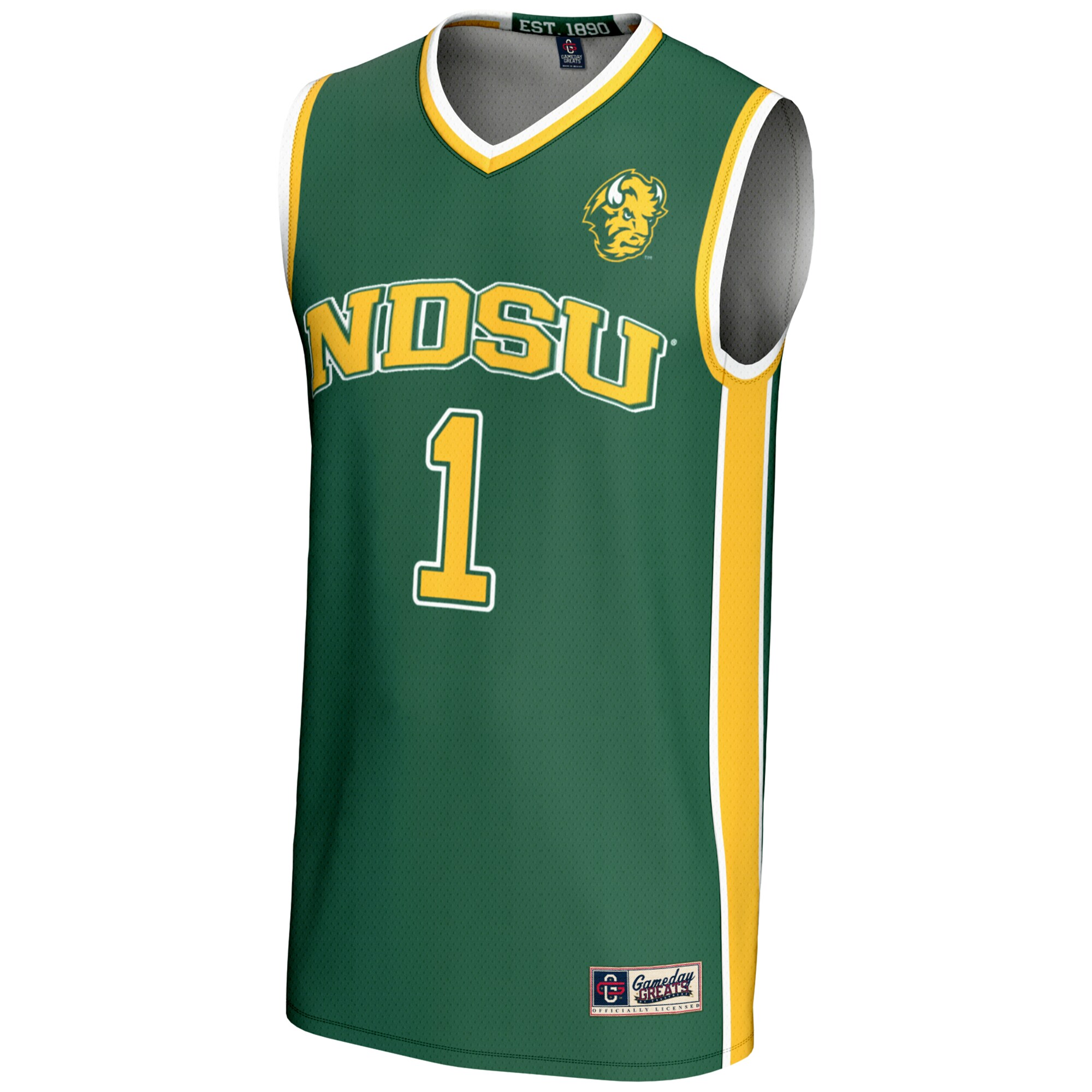 [DDG] NDSU Bison GameDay Greats Youth Lightweight Basketball Jersey - Green