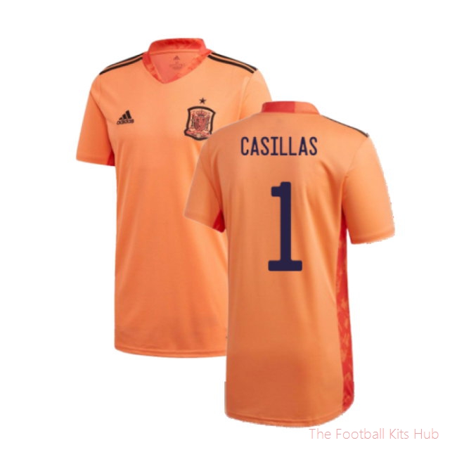 Spain 2020-21 Home Goalkeeper Shirt (L) (BNWT) (Casillas 1)