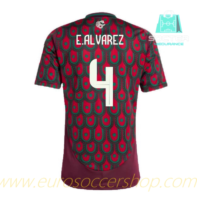 2024-25 Collection Mexico International Home Shirt (E.ALVAREZ 4)