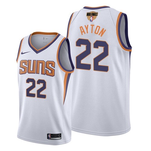 PHX Deandre Ayton #22 Superior 2021 Finals NBA Swingman Jersey White