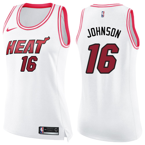 Premium Heat James Johnson #16 2024 Icon Swingman NBA Jersey White -