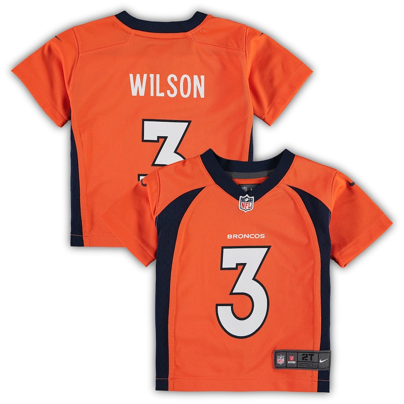 None Russell Wilson Denver Broncos NFL Team Replica Jersey Game Day We